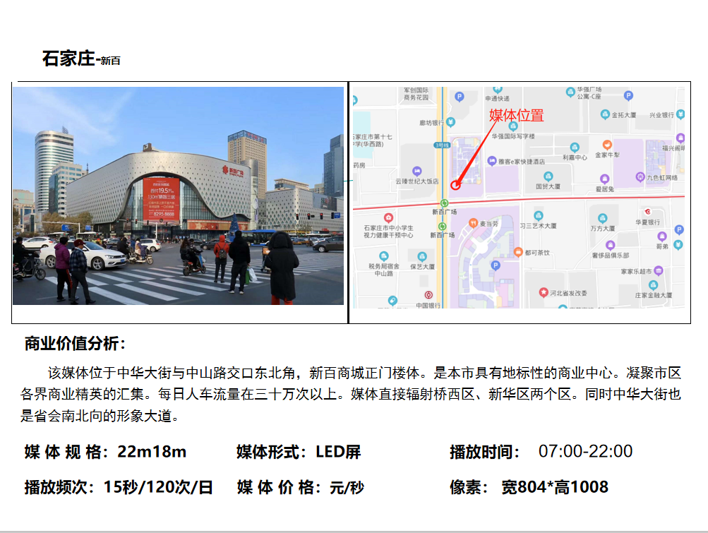 石家莊中山路LED廣告公司